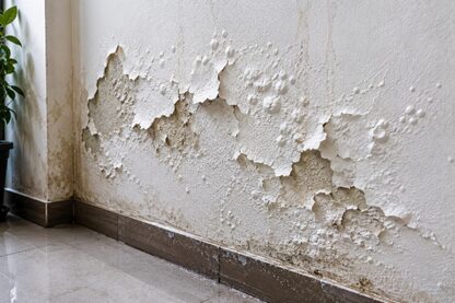 Water leakage caused by failing roof waterproofing