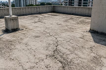Water leakage caused by failing roof waterproofing